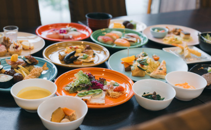 朝食を食べて帰路へ