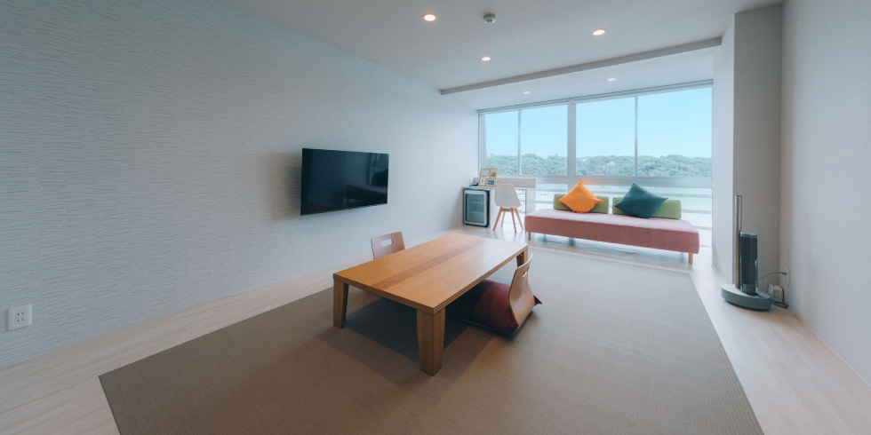 ペットと泊まれる10畳和室