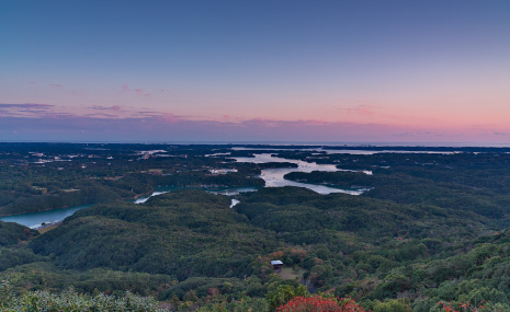 横山展望台の紅葉